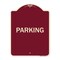 Signmission Designer Series Sign-Parking, Burgundy Heavy-Gauge Aluminum Sign, 24" x 18", BU-1824-23478 A-DES-BU-1824-23478 - alternate 1